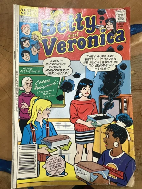 Betty and Veronica #10 VG/FN 5.0 1988 Stock Image Low Grade