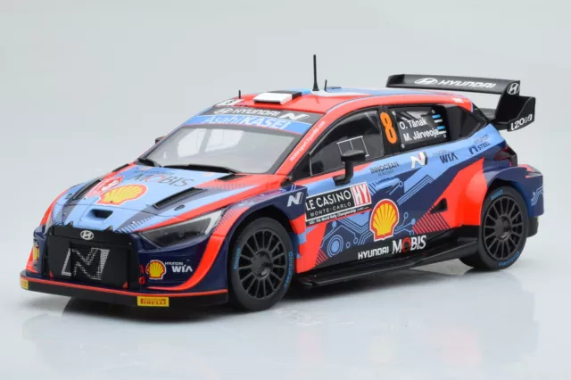 Hyundai i20 WRC Mobis n8 T Tanaka Rally Monte Carlo 2022 IXO 1/18