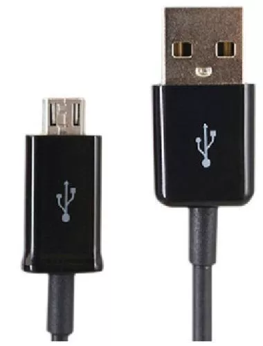 Black Micro USB Data & Charge Cable Samsung Camera DV150F DV300F MV800 NX30
