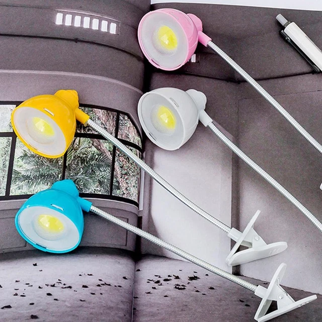LED Electronic Desk lamp Clip-on Children Reading Light Clamp Table B2S8