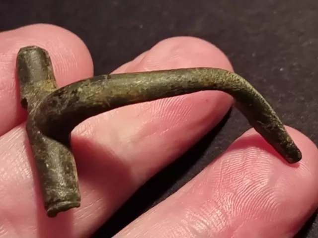 Roman bronze fibula brooch  uncleaned as found con Please see description LA145c