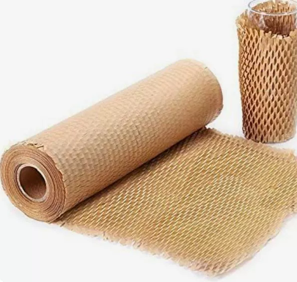 Honeycomb Kraft Paper Wrap Protective Packaging 500mm x 90m Stretched Length