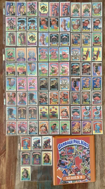 1987 Topps Garbage Pail Kids Os9 Original Series 9 Complete 88 Card Set & Binder