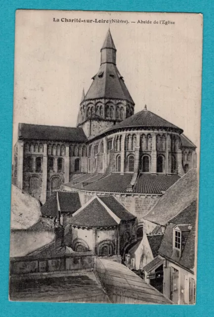 La Charité-Sur-Loire, apse of the church: CPA, old postcard / NC