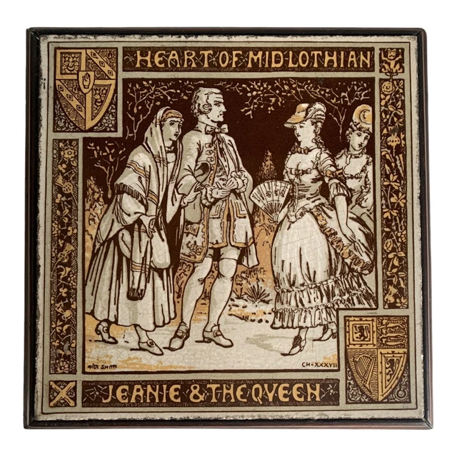 Minton Tile The Waverley Novels By Sir Walter Scott Designed By Moyr Smith c1877