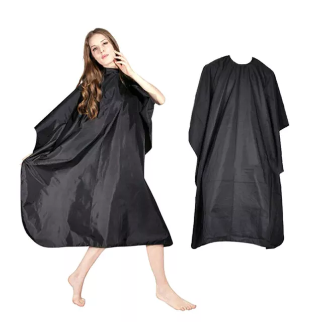 1pc Unisex Adults Kids Hairdressing Cape Cutting Cover Barber Hair Gown Blac-lk