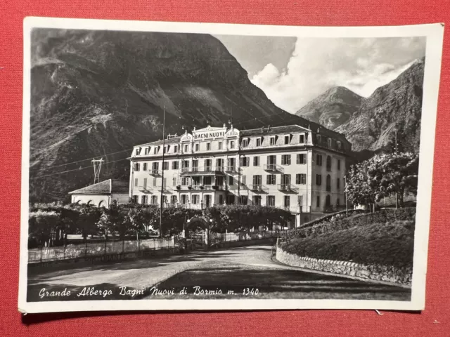 Cartolina - Grande Albergo Bagni Nuovi di Bormio - 1957