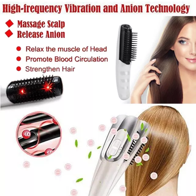 Electric Massage Comb Vibration Head Scalp Massager Brush Hair Growth Combs New