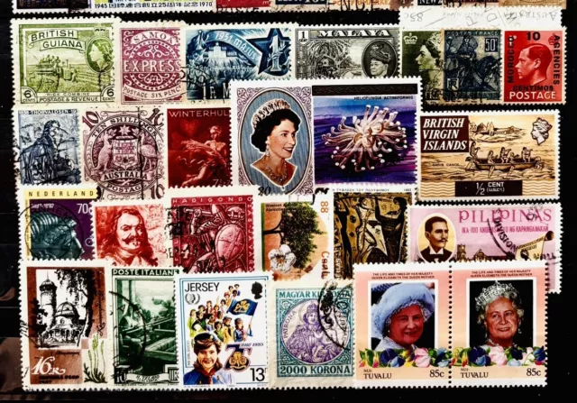 World Commonwealth Collection Old & New Stamps Australia India Gb Lot 09050324 3