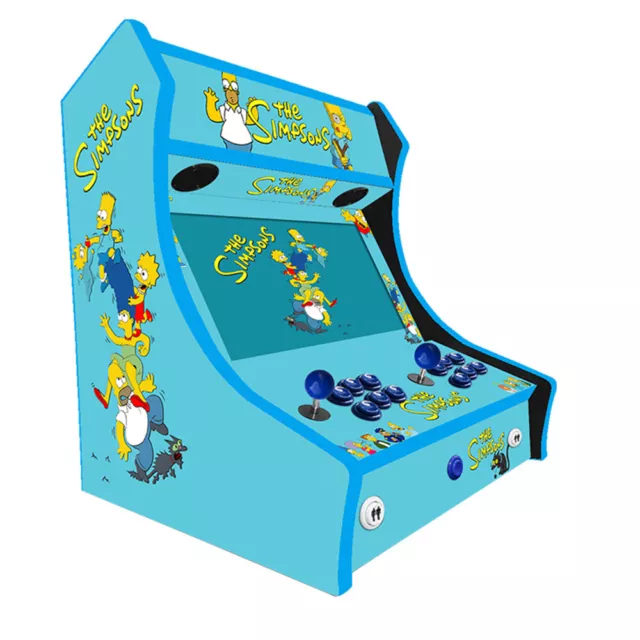 2 Player Bartop Arcade Machine -The Simpsons Themed Design -With Over 3000 Games