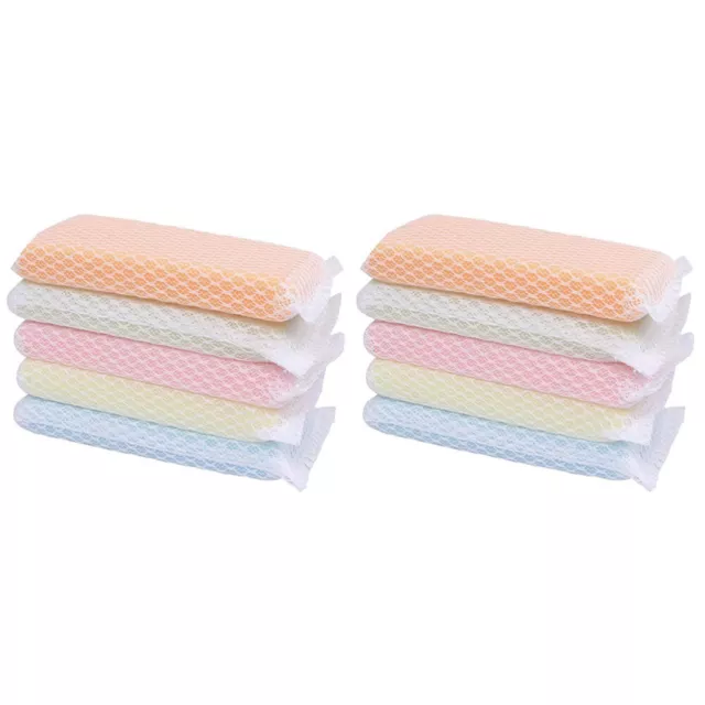 10 PCS KITCHEN Cleaning Sponge Body Wash Scouring Cloth Bath Sponges ...