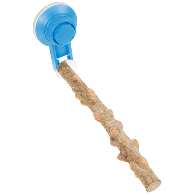 2 Pz Supporto Per Posatoio Per Uccelli Con Ventose Posatoi In