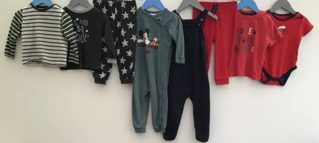 Baby Boys Bundle Of Clothing Age 12-18 Months Disney Lupilu George Nutmeg TU