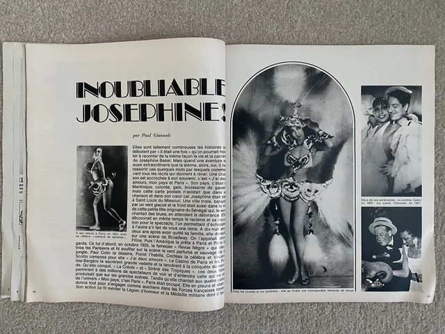Jours De France 28th April 1975 Josephine Baker (French Magazine) 3