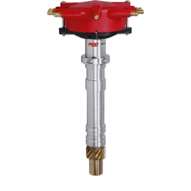 MSD 8486 Super Tall Block Crab Cap Distributor Red Cap