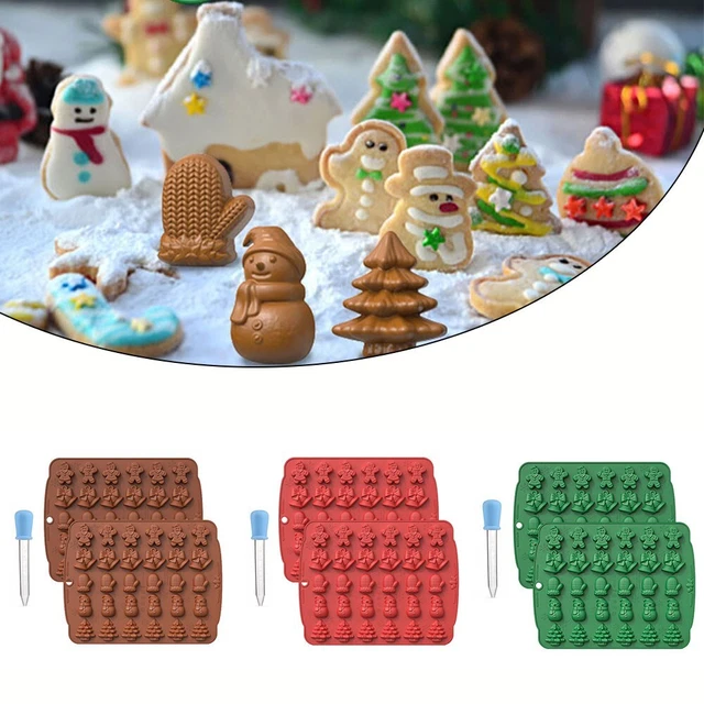 Stampi in silicone natalizio facili da pulire adatti per dolci al cioccolato