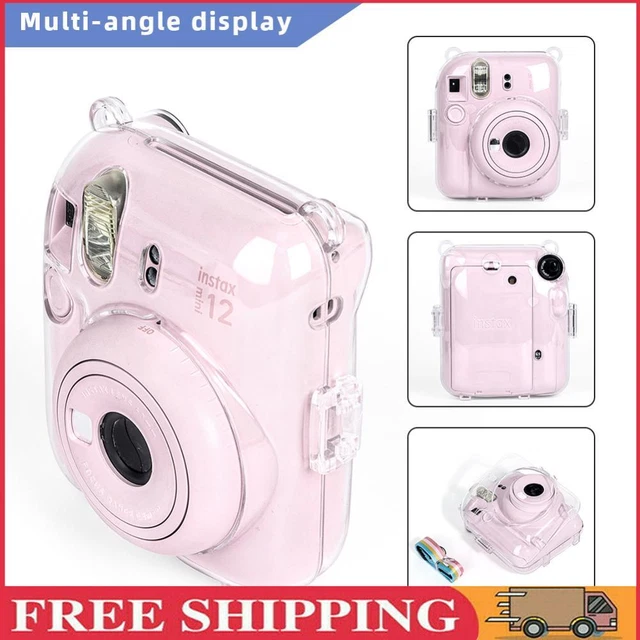 Mini Camera Case PC Crystal Camera Bag Protective Shell for Camera Instax Mini12