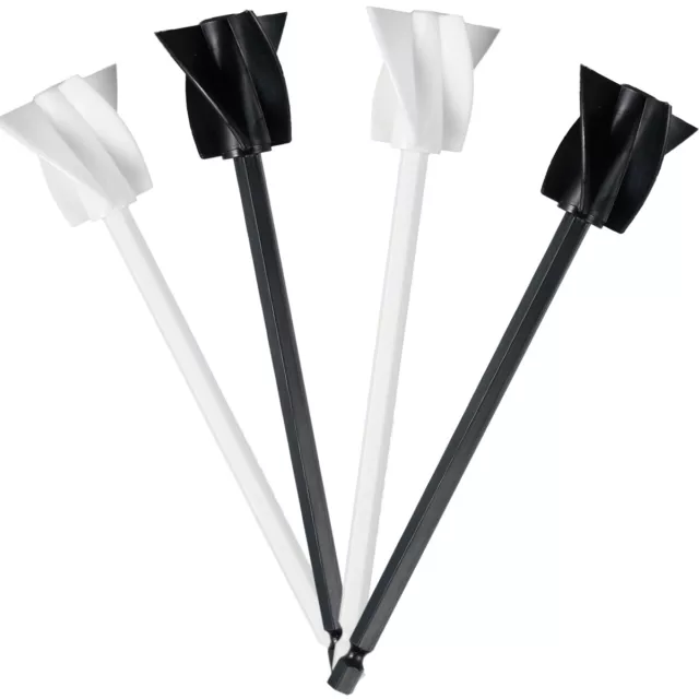 4Pcs Epoxy Mixer Attachment for Drill Reusable Paint Resin Mixer Paddle.∪