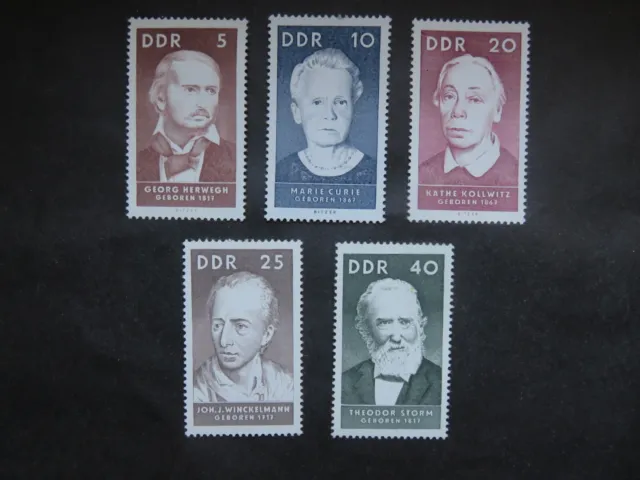 1967 Deutschland DDR Mi-Nr. DD 1293 - 1297 Satz Berühmte Menschen postfrisch kpl