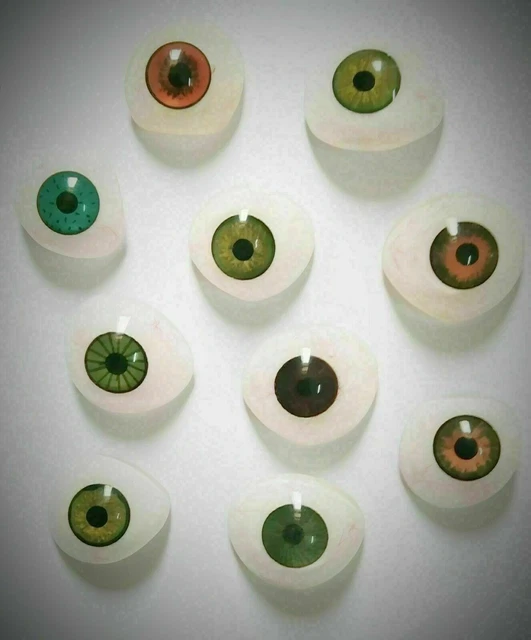 Prosthetic Eyes Multi Shades Set di 10 in acrilico in sei assortiti in scatola