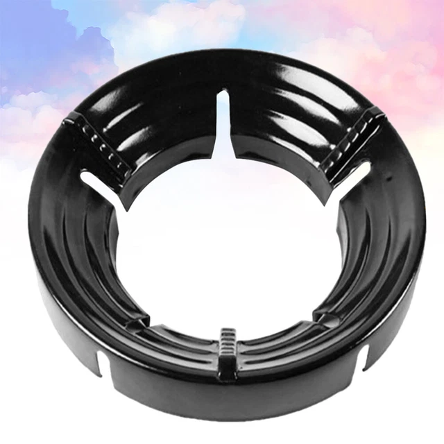 Anillo Wok Negro Wok Estante Redondo Gas Estufa Parabrisas Tamaño Reversible Estufa Wok