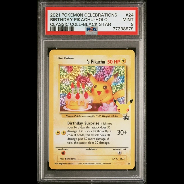 The Pokemon Company International Pokemon Card BIRTHDAY PIKACHU Celebrations Classic Collection, Multicolored, Cardstock main image 1