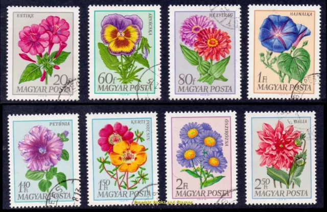 EBS Hungary 1968 - Garden Flowers - Michel 2452-2459 - CTO