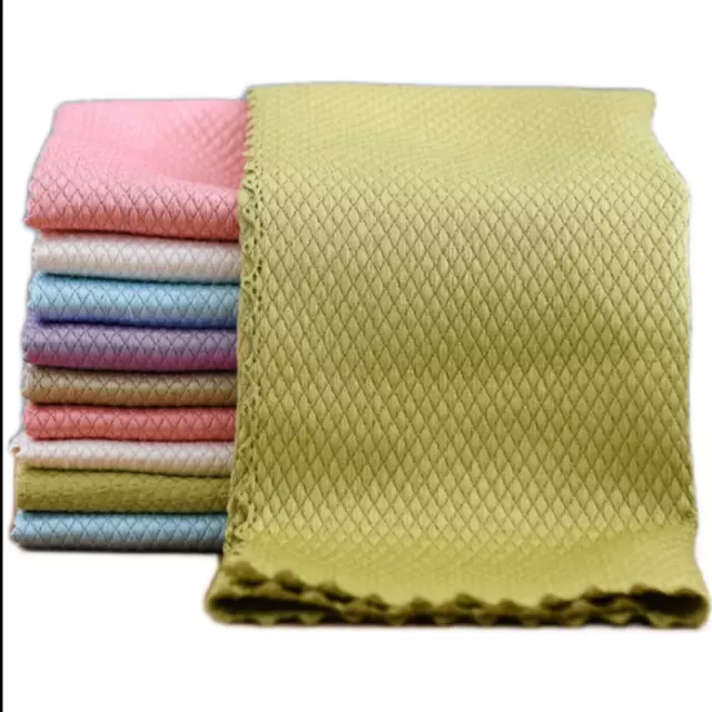 10 pcs Nanoscale Streak-Free Miracle Cleaning Cloths Reusable Kitchen Rag 7