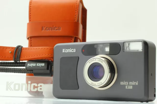 [ Haut Mint Avec / Étui Bracelet Trépied] Konica Big Mini F Noir Modèle De Japon