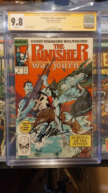 🔥🔥🔥 The Punisher War Journal #7 CGC SS 9.8 1989 Marvel Signed by Jim Lee