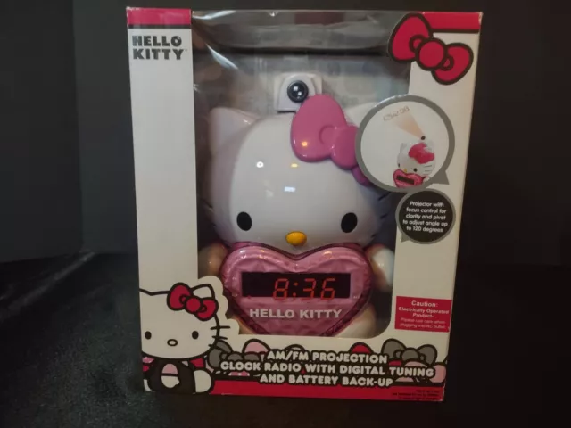 Best Buy: Hello Kitty Projection AM/FM Clock Radio Pink/White KT2064