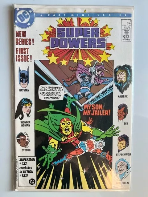 Super Powers #1 1986 DC Comics New Series First Issue