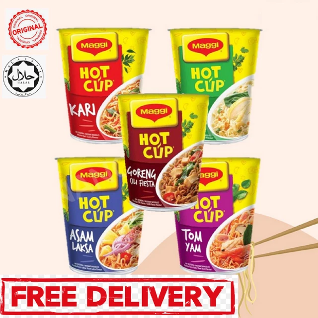 Instant Noodle HOT CUP Maggi Great Tasting Foods 3 Minutes True Sensation Flavor