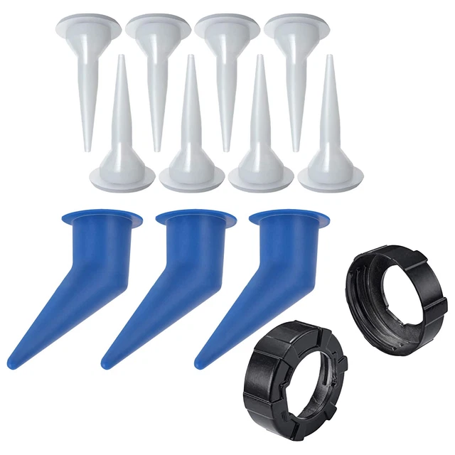 Durable and Rust Resistant 12PACK Aluminum Front Cap for Caulking Guns