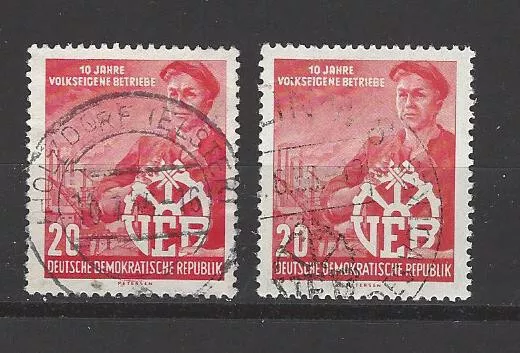 Selten DDR " 10 J .Volkseigene Betriebe 527 YI+YII " sauber gstpl.