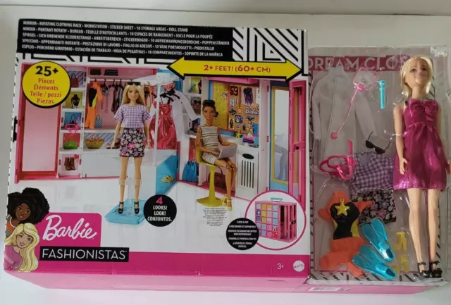 Achat Barbie – Accessoire Barbie Fashionistas le Dressing de Rêve