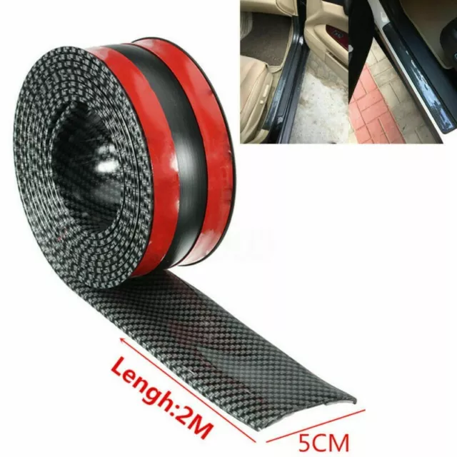 7cm x 3m Auto Carbon Schutzleiste Kantenschutz Einstiegsleiste 3D-Effekt  Gummi