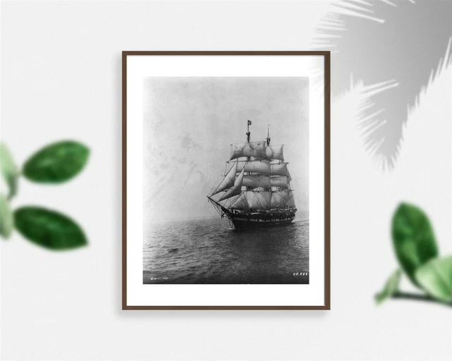 Photo: Whaling Ship,WANDERER,Down to the Sea in Ships,CHARLES W MORGAN,c1922