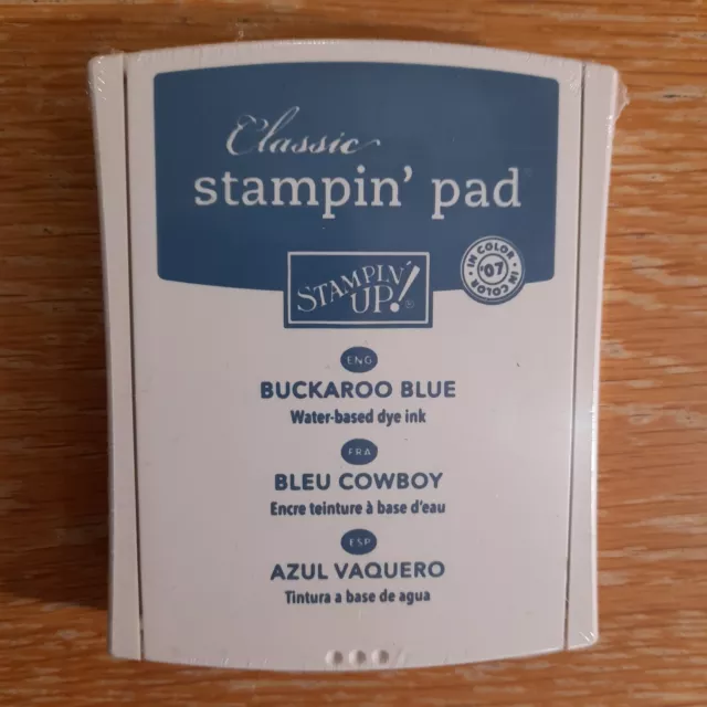 Stampin' Up! Classic Ink Stamp Pad Buckaroo  Blue 2006 Retired Colour Brand New