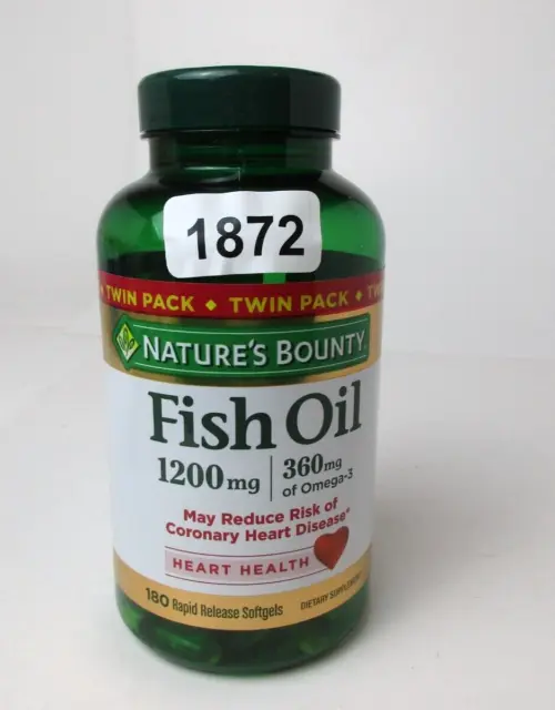 Nature's Bounty® Fish Oil 1200mg w/ 360mg of Omega-3 • 180 Rapid Release Softgel