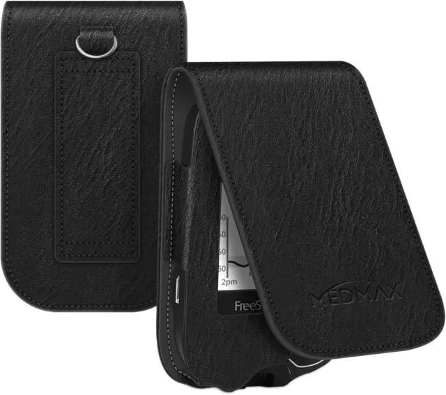MEDMAX PU Leather Protective Case for Freestyle Libre 3 2 / Libre Reader, Case
