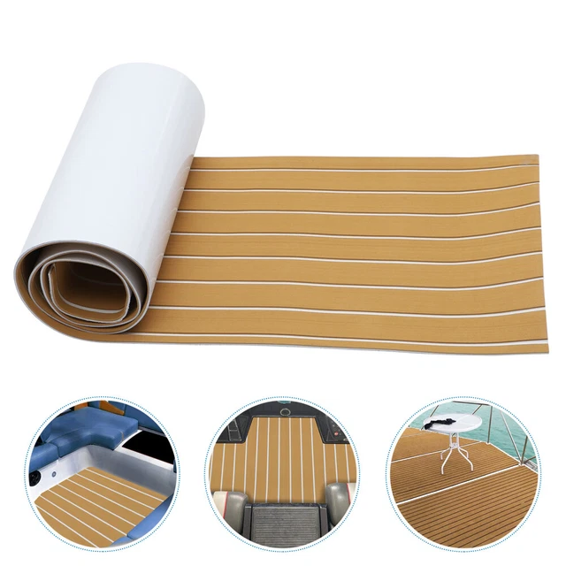 Tapis de pont en EVA imitation teck pour bateau Bayliner 246