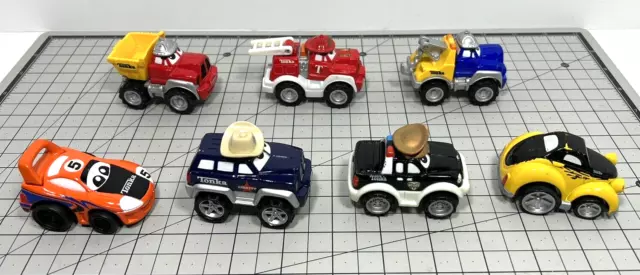 Tonka Lil Chuck & Friends Lot of 7 Diecast/Plastic Toy Trucks/Cars Maisto Hasbro 2