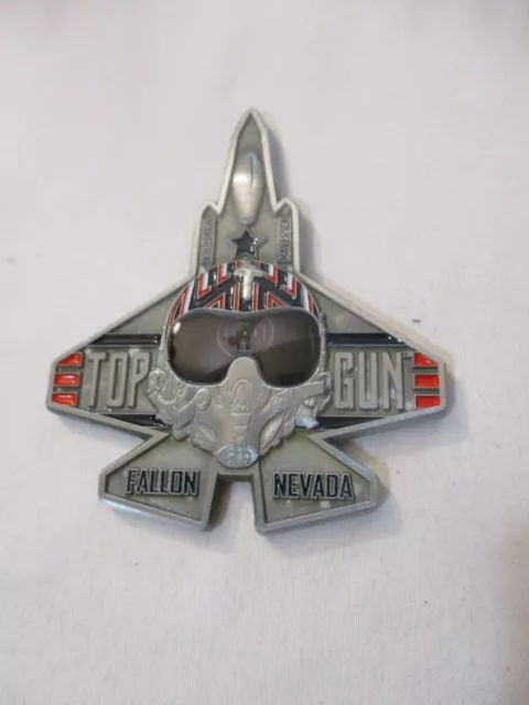 US Navy Top Gun Fighter Weapons School F-18 Aircraft Challenge Coin