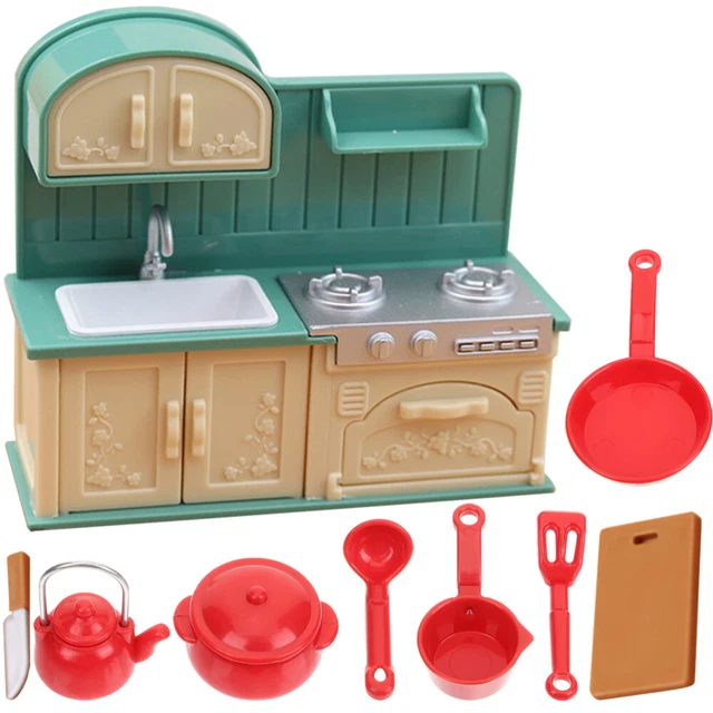 Accesorios para el hogar miniatura modelo revolcador de sartenes trajes para niños espátula