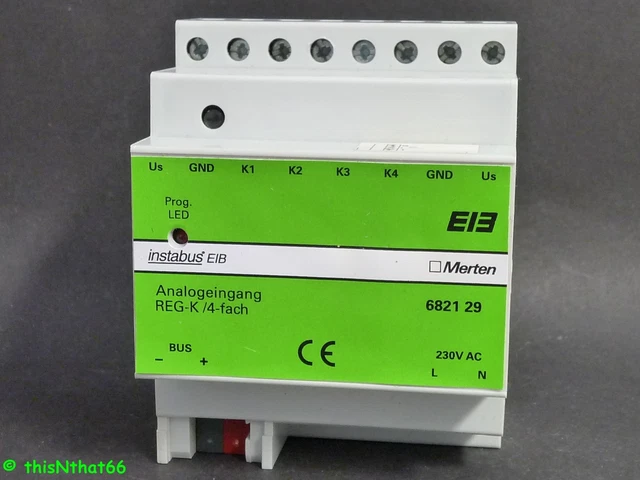 MERTEN 682129 INSTABUS EIB KNX Analogeingang REG-K/4fach EUR 59,95 -  PicClick DE