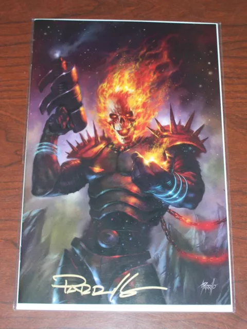 Cosmic Ghost Rider #1! (2018) Retailer Virgin Variant! Signed-Lucio Parrillo! NM