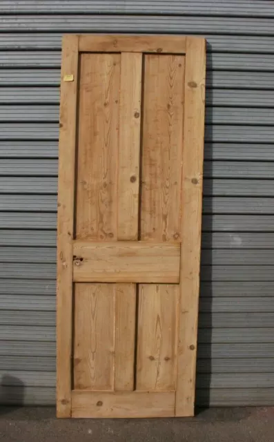 Door 27" x  73"   Pine Victorian Door 4 Panel Internal ref 31D
