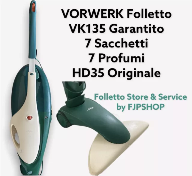 FOLLETTO VK135 RIGENERATO Originale Vorwerk Hd35 Sacchetti Profumi Come  Nuovo EUR 224,76 - PicClick IT