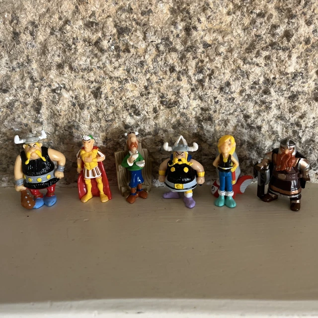 FIG176 4 figurines PVC M.D Toys 7cm Asterix : Obelix, sanglier & barbe – Jumajo